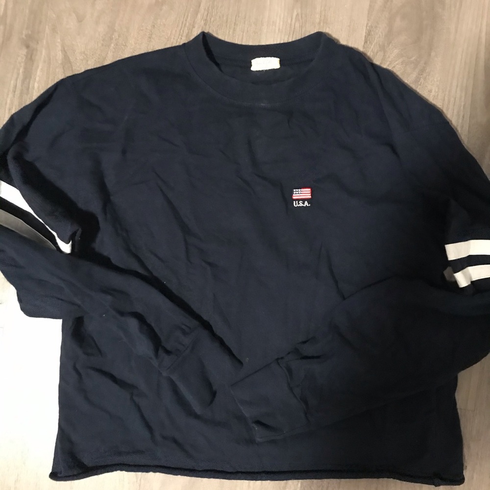 Brandy Melville USA Embroidered Long Sleeve